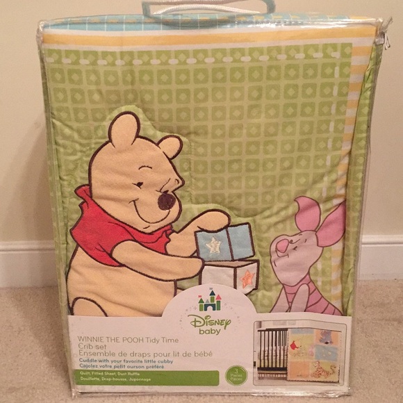 Winnie The Pooh Other Disney 3 Piece Crip Set Poshmark